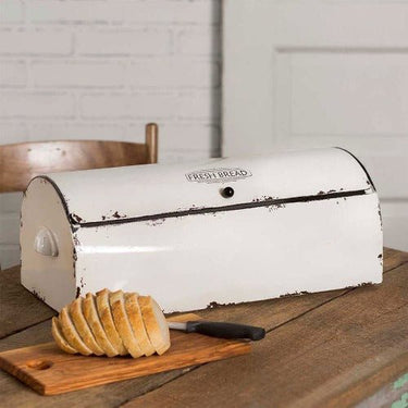 Mamma Mia's Closet White Vintage Bread Box Bread Boxes & Bags